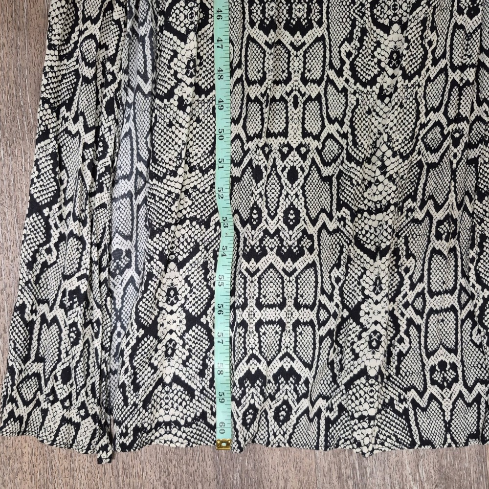 Vix Paula Hermanny Snakeskin Print Maxi Dress Resort Wear M-M - Picture 12 of 13